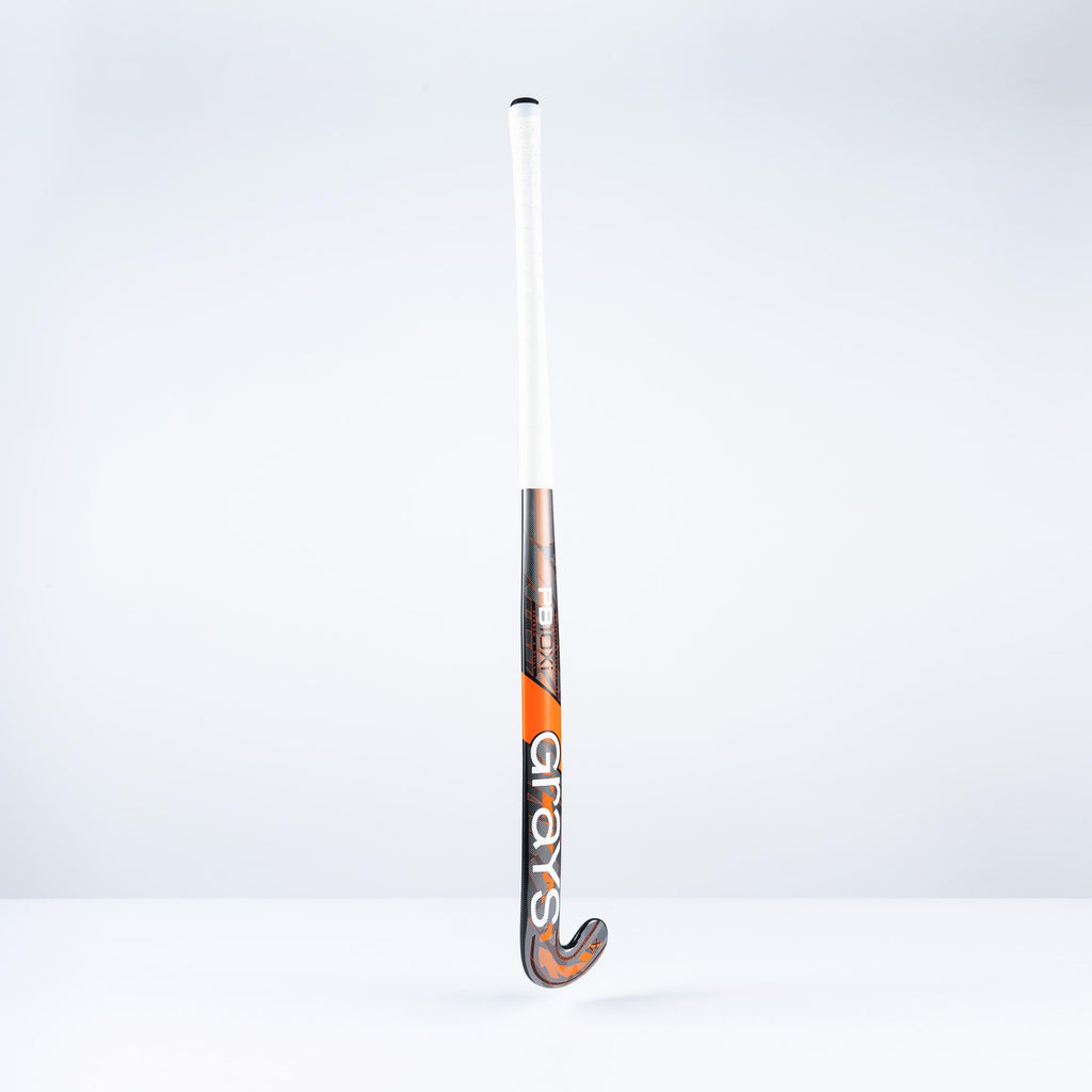 HAJA26Composite Sticks PB10Xi Probow Indoor Hockey Stick Black & Orange, Back Angle
