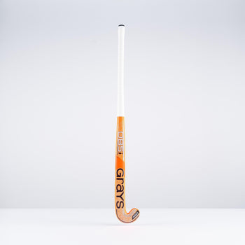 HBAP25Wooden Sticks DB5i Dynabow Wood Hybrid Indoor Hockey Stick Orange & White Back