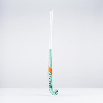 HBAS25Wooden Sticks DB2i Dynabow Wood Hybrid Indoor Hockey Stick Mint & White Back Angle