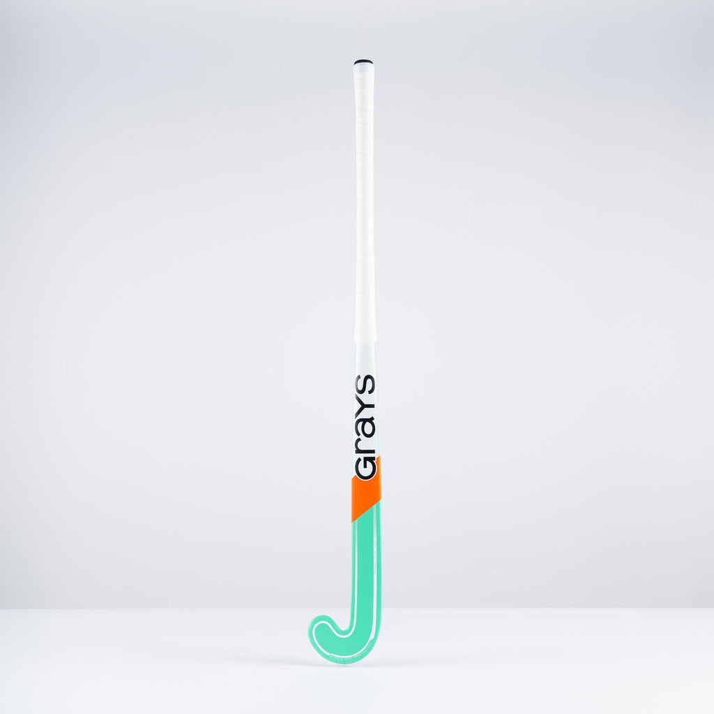 HBAS25Wooden Sticks DB2i Dynabow Wood Hybrid Indoor Hockey Stick Mint & White, Face