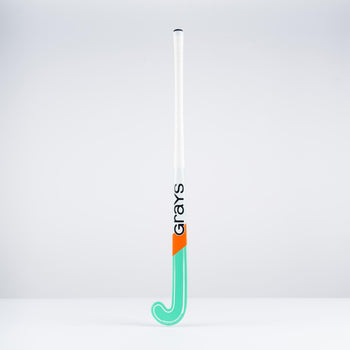 HBAS25Wooden Sticks DB2i Dynabow Wood Hybrid Indoor Hockey Stick Mint & White, Face