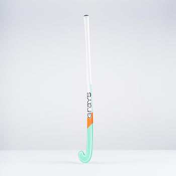 HBAS25Wooden Sticks DB2i Dynabow Wood Hybrid Indoor Hockey Stick Mint & White, Face Angle