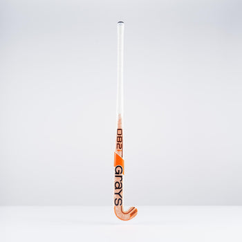 HBAS25Wooden Sticks DB2i Dynabow Wood Hybrid Indoor Hockey Stick White & Orange Back