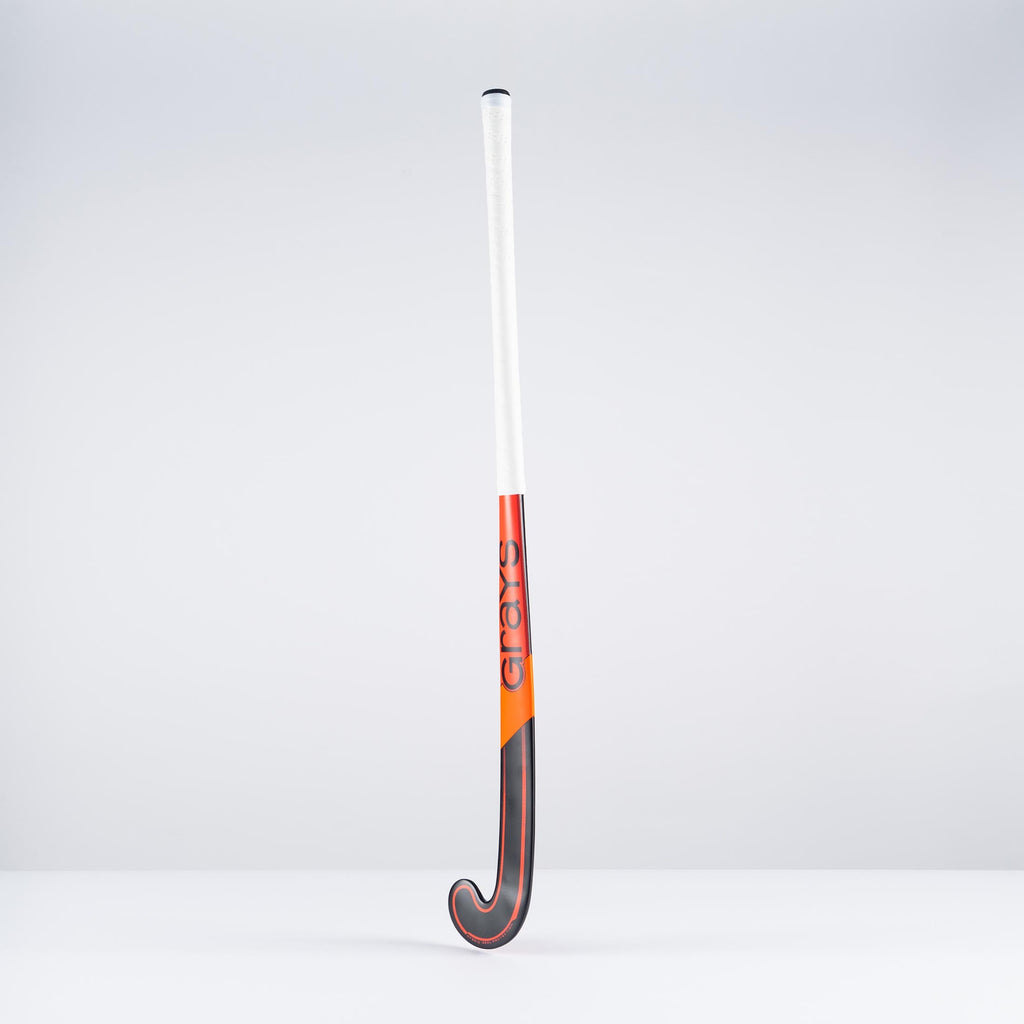 HBAU25Wooden Sticks  DB1i Dynabow Wood Hybrid Indoor Hockey Stick Black & Hot Red, Face Angle