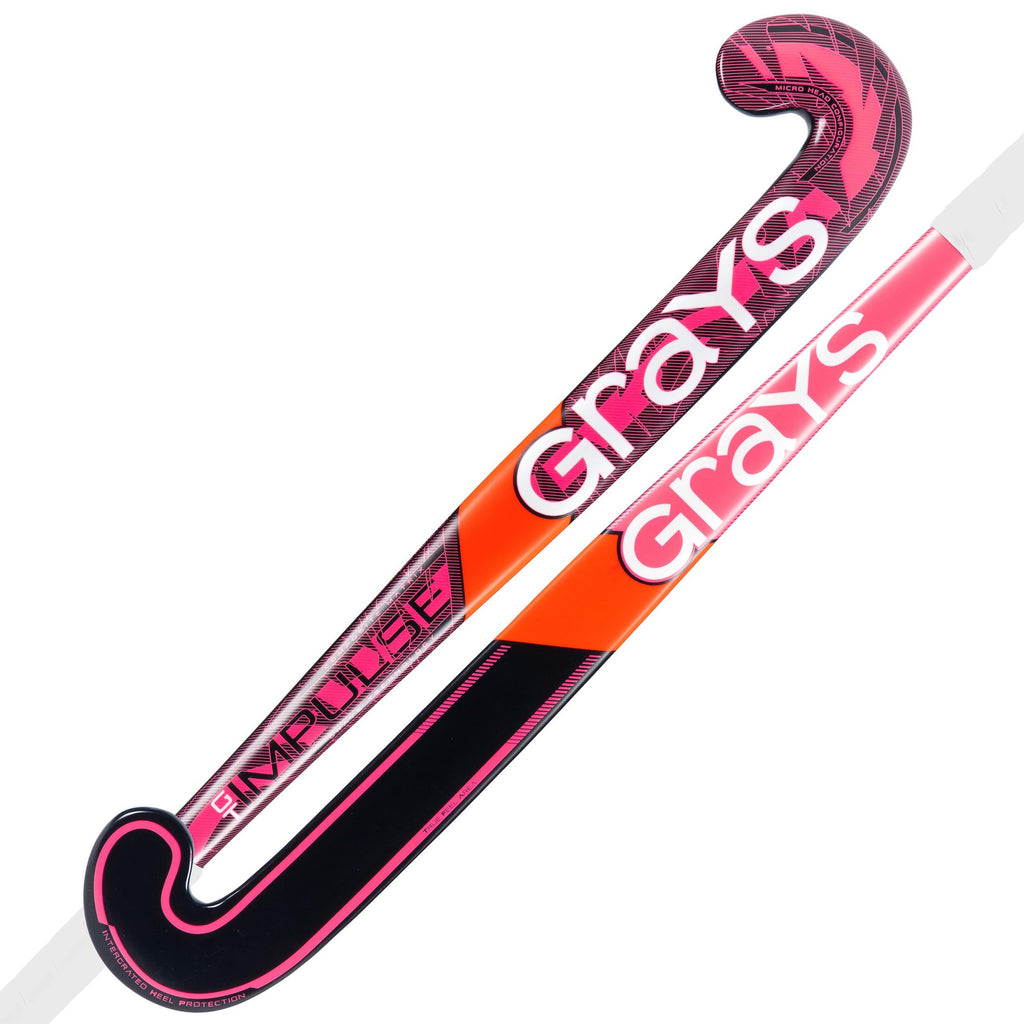 HBBA26Wooden Sticks Impulse GT Hockey Stick Hot Red & Black