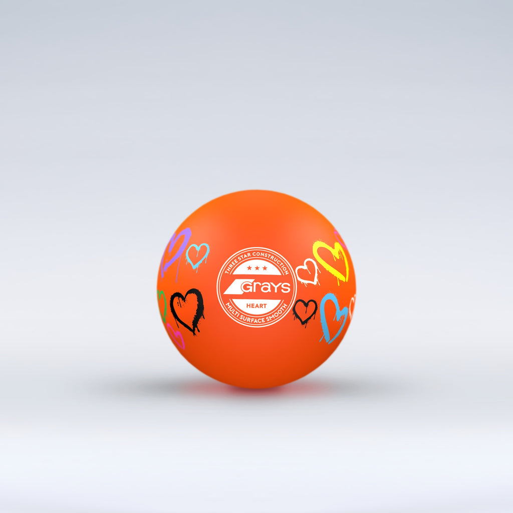 HDCB26Balls Heart Novelty Hockey Ball Red