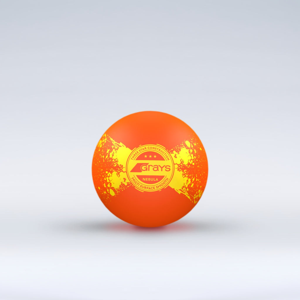 HDCB26Balls Nebula Novelty Hockey Ball Fluoro Orange