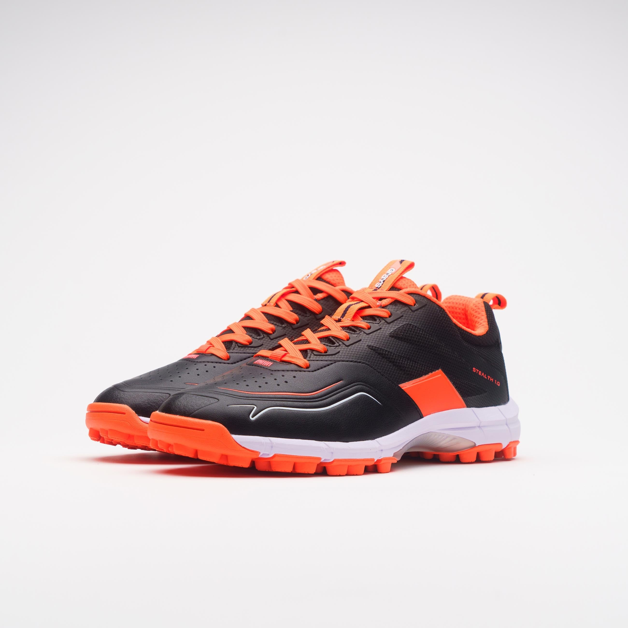 Black and orange hockey shoes outlet