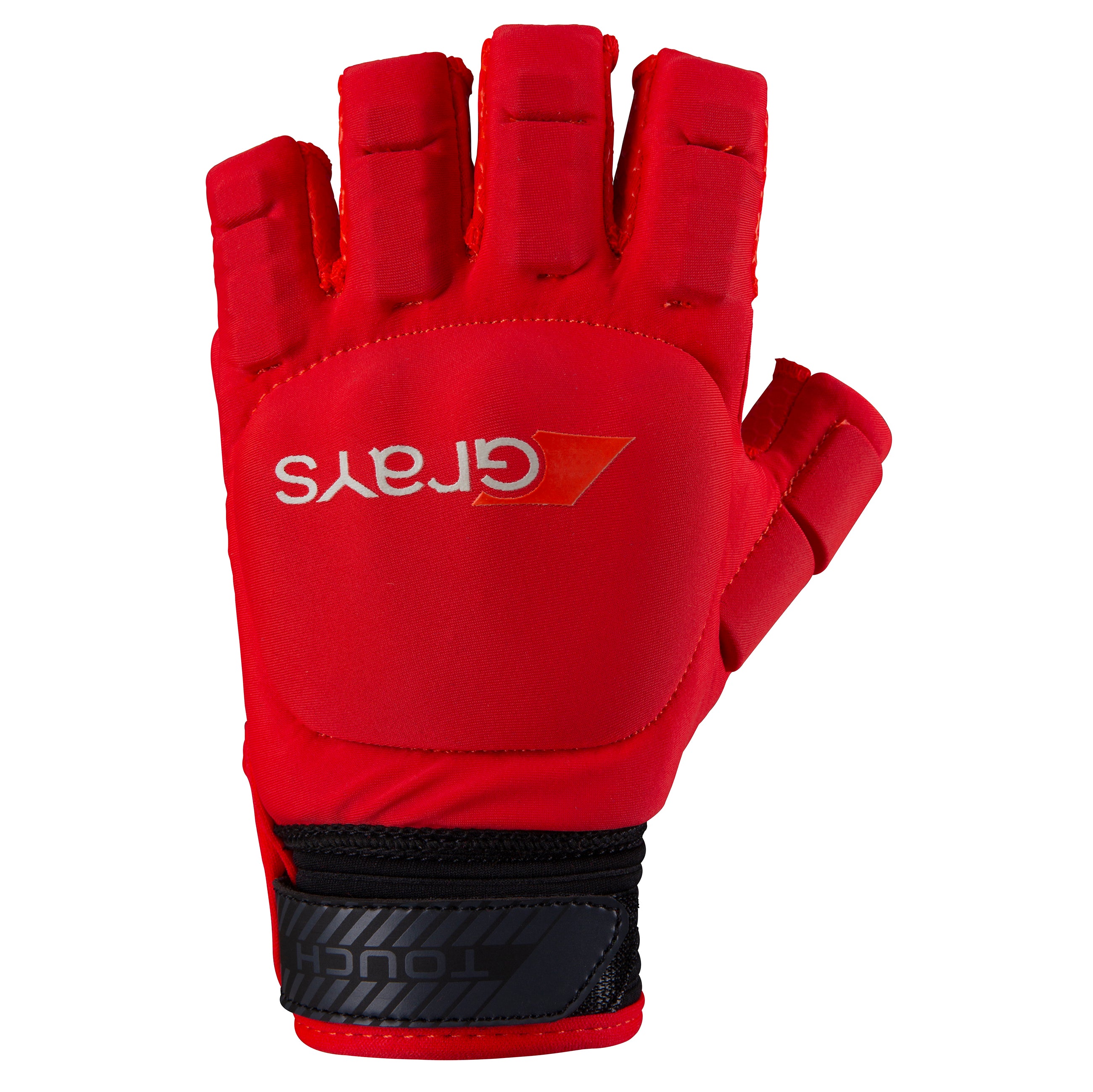 2600 HGFA19 6208905 Glove Touch Fluo Red Left Hand Back