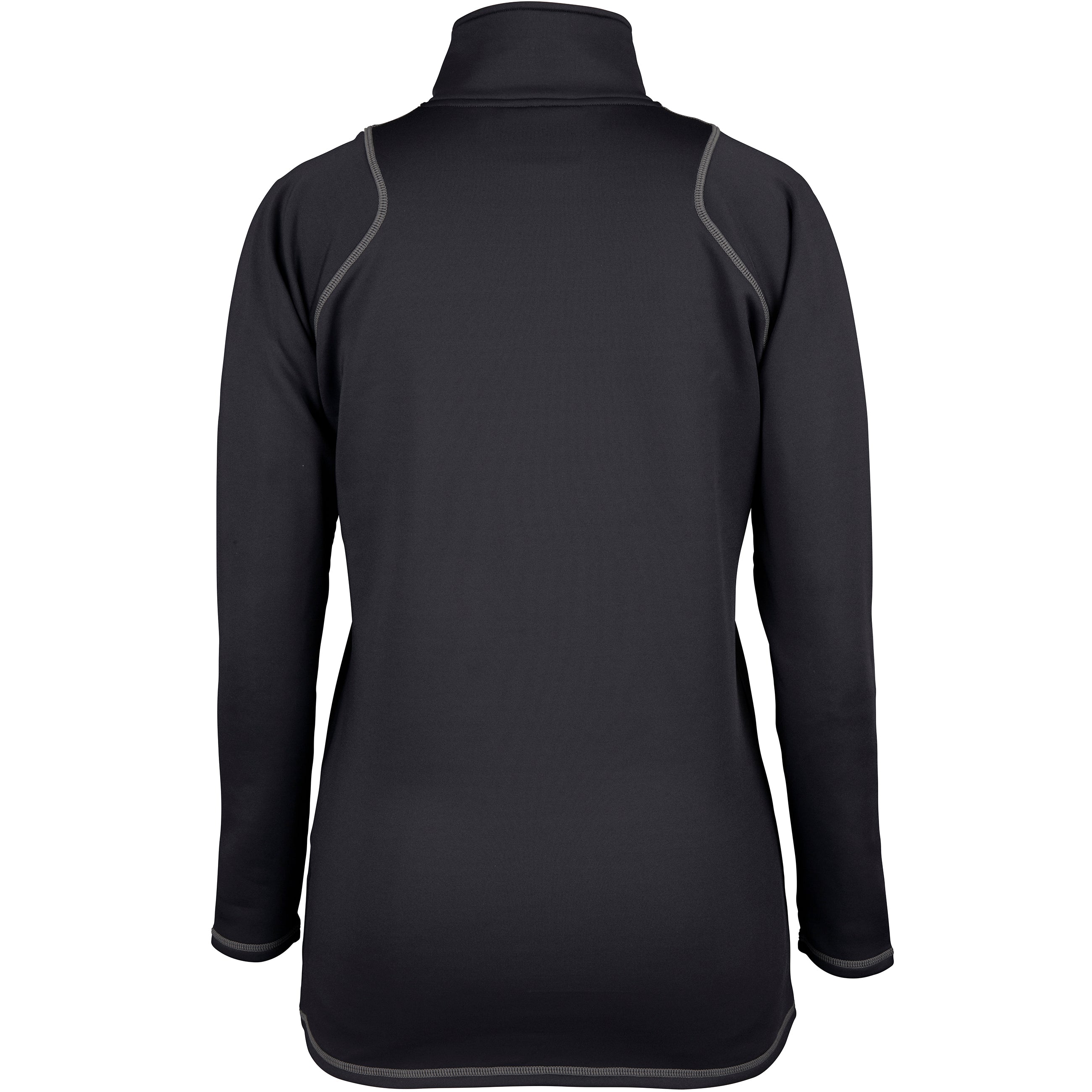 2600 HCAM20 6115904 Top Questa Quarter Zip Fleece Ladies Black, Back