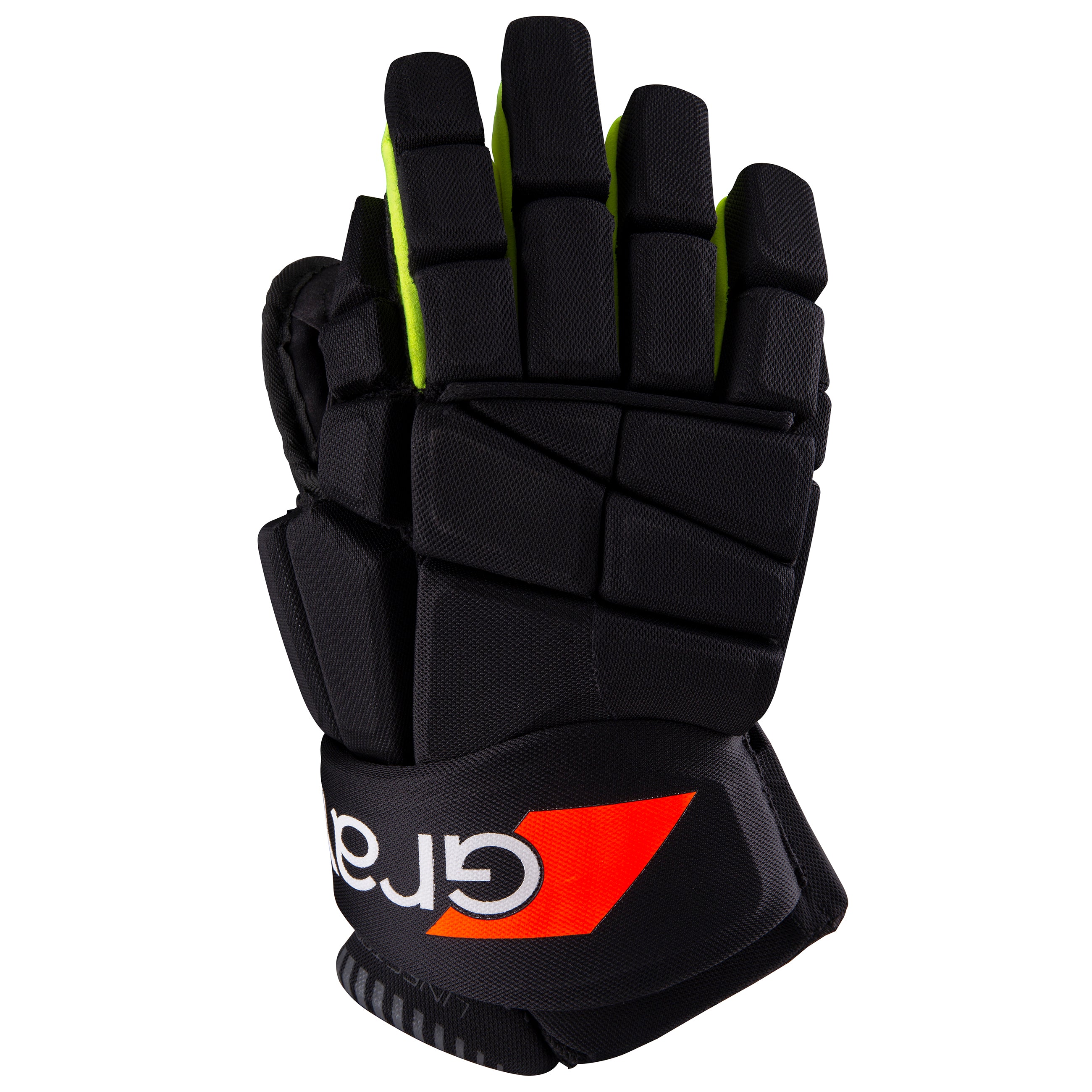 Black and orange hockey hot sale gloves