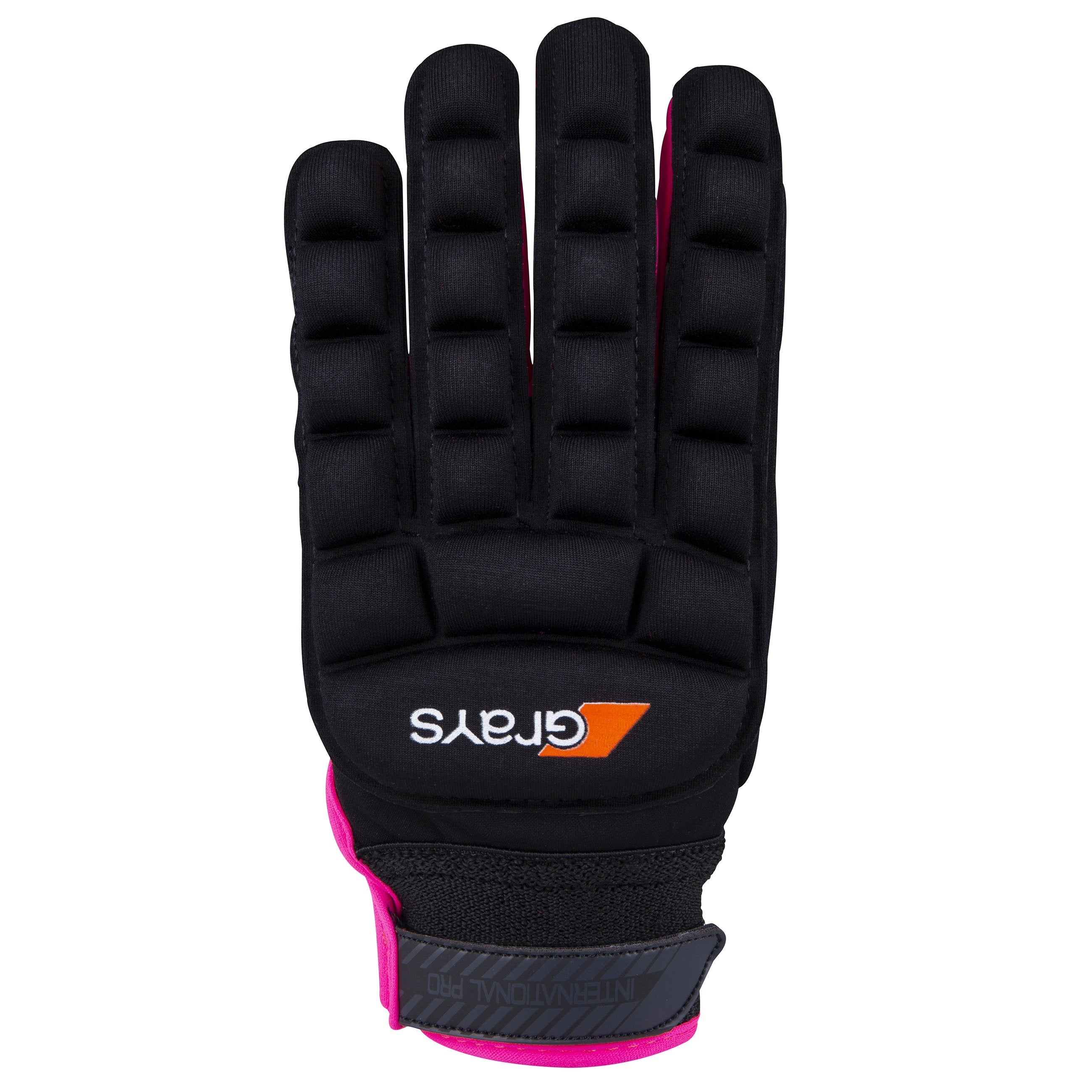 2600 HGEA16 6204705 Glove International Pro LH Black Neon Pink Back