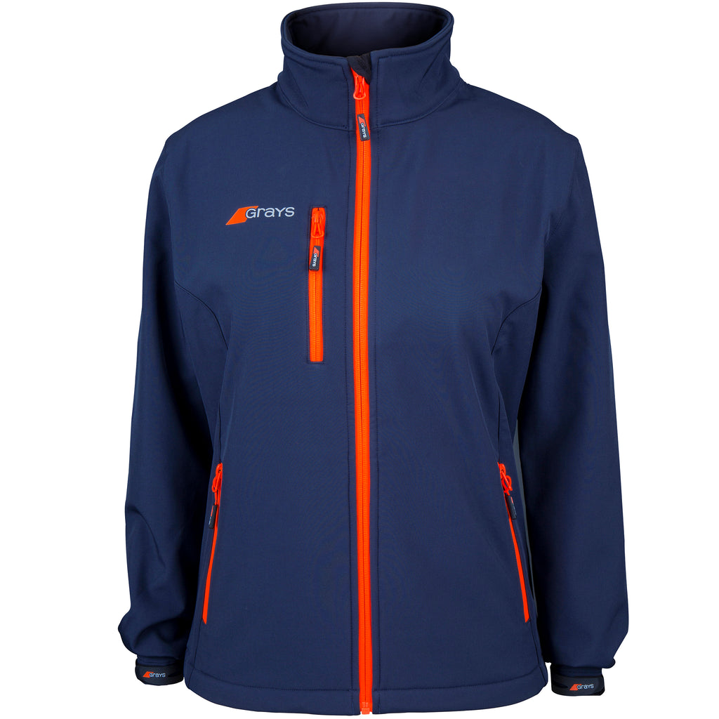 2600 6107705 Jacket Radius Soft Shell Dark Navy Womens, Front