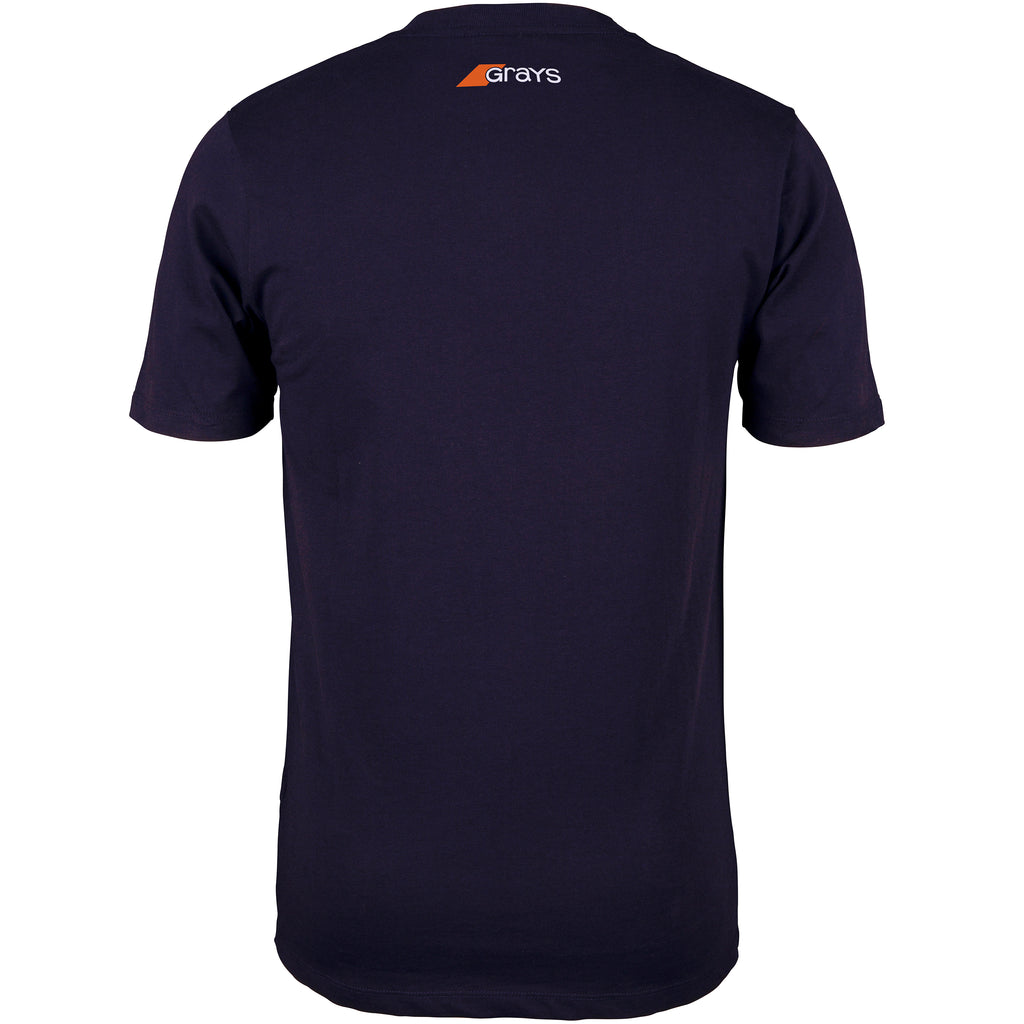 2600 6113605 Tee Tangent Dark Navy, Back