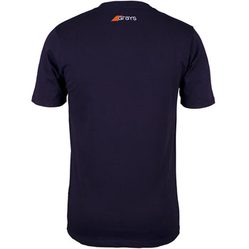 2600 6113605 Tee Tangent Dark Navy, Back